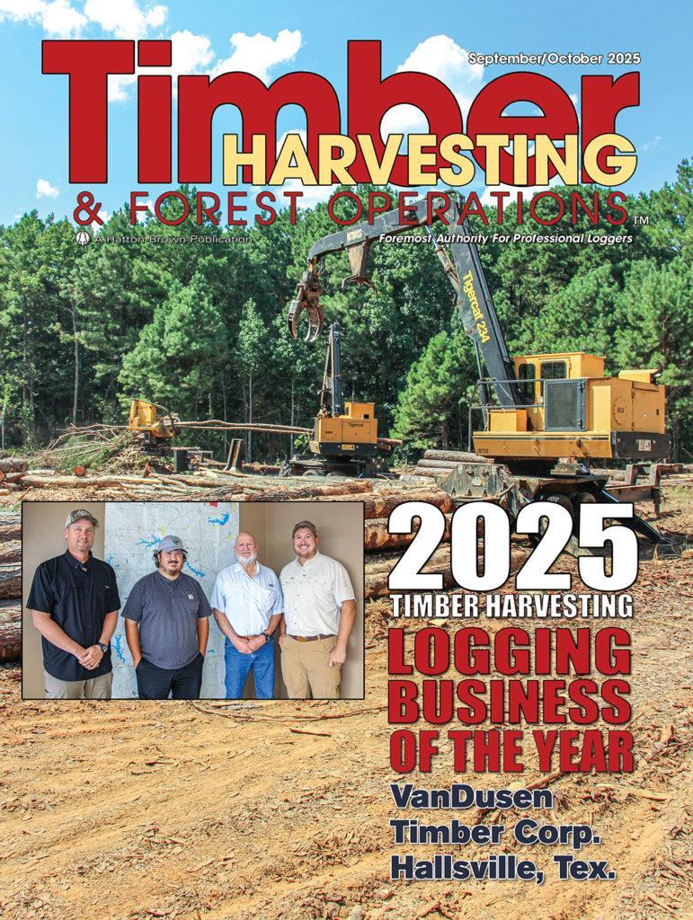 THoct25cov Timber Harvesting August 2025 Magazine Cover